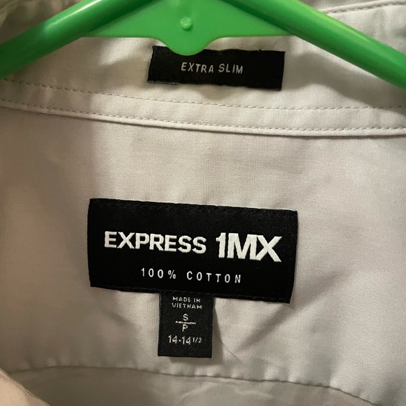 Express 1MX Men’s Button down long sleeve shirt, Size Small - Picture 2 of 3